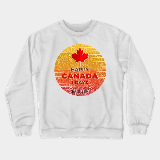 Happy canada day Crewneck Sweatshirt by Dieowl